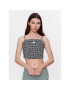 adidas Felső Allover Graphic Corset-Inspired Tank Top IC1538 Fekete - Pepit.hu