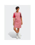 adidas Hétköznapi ruha Essentials 3-Stripes Single Jersey Boyfriend Tee Dress IC1461 Rózsaszín Loose Fit - Pepit.hu