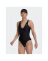 adidas Női fürdőruha Iconisea 3-Stripes Swimsuit HI1082 Fekete Fitted Fit - Pepit.hu