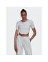 adidas Póló Crop Loungewear HL9130 Szürke Regular Fit - Pepit.hu