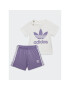 adidas Póló és rövidnadrág szett Trefoil Shorts Tee Set IB8641 Lila Regular Fit - Pepit.hu