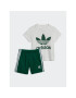 adidas Póló és rövidnadrág szett Trefoil Shorts Tee Set IB8643 Zöld Regular Fit - Pepit.hu