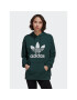 adidas Pulóver adicolor Trefoil HK9654 Zöld Regular Fit - Pepit.hu