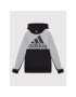 adidas Pulóver Colorblock Fleece HC5658 Fekete Regular Fit - Pepit.hu