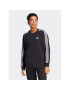 adidas Pulóver Essentials 3-Stripes Sweatshirt IC8766 Fekete Loose Fit - Pepit.hu