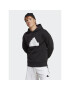 adidas Pulóver Future Icons Badge of Sport Hoodie IC3745 Fekete Regular Fit - Pepit.hu