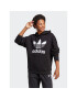 adidas Pulóver Trefoil Hoodie IB7432 Fekete Regular Fit - Pepit.hu