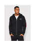 Alpha Industries Pulóver Back Print Zip 128342 Fekete Regular Fit - Pepit.hu