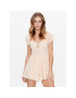 BDG Urban Outfitters Kezeslábas BDG LILLY LACE PLAYSUIT 76465715 Ekru V-Neck Fit - Pepit.hu