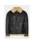 BDG Urban Outfitters Műbőr dzseki Shearling Aviator 77394369 Fekete Oversize - Pepit.hu