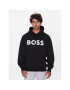 Boss Pulóver 50485316 Fekete Oversize - Pepit.hu