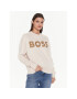 Boss Pulóver Ecaisa_Logo 50484443 Bézs Oversize - Pepit.hu