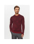 Boss Sweater Motivo DARK RED Bordó Regular Fit - Pepit.hu