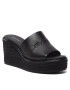 Calvin Klein Espadrilles Wedge Mule 50 Perf HW0HW00820 Fekete - Pepit.hu