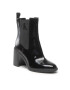 Calvin Klein Jeans Bokacsizma Block Heel Boot Naplak YW0YW00856 Fekete - Pepit.hu