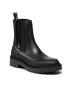 Calvin Klein Jeans Bokacsizma Combat Mid Chelsea Boot Rubber YW0YW00418 Fekete - Pepit.hu