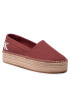 Calvin Klein Jeans Espadrilles Flatform Espadrille YW0YW00661 Bordó - Pepit.hu