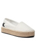 Calvin Klein Jeans Espadrilles Flatform Espadrille YW0YW00661 Fehér - Pepit.hu