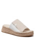 Calvin Klein Jeans Espadrilles Sporty Wedge Sandal Monogram YW0YW00566 Bézs - Pepit.hu