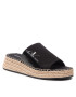 Calvin Klein Jeans Espadrilles Sporty Wedge Sandal Monogram YW0YW00566 Fekete - Pepit.hu