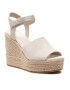 Calvin Klein Jeans Espadrilles Wedge Sandal Ankle Clip Su YW0YW00571 Bézs - Pepit.hu