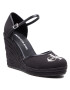 Calvin Klein Jeans Espadrilles Wedge Sandal Close Toe Co YW0YW00150 Fekete - Pepit.hu