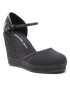 Calvin Klein Jeans Espadrilles Wedge Sandal Close Toe Co YW0YW00569 Fekete - Pepit.hu