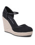 Calvin Klein Jeans Espadrilles Wedge Sandal Close Toe Ess YW0YW01194 Fekete - Pepit.hu