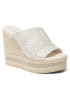 Calvin Klein Jeans Espadrilles Wedge Sandal Webbing YW0YW00961 Ekru - Pepit.hu