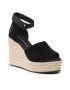 Calvin Klein Jeans Espadrilles YW0YW00963 Fekete - Pepit.hu