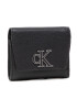 Calvin Klein Jeans Kis női pénztárca Minimal Monogram Med Trifold K60K609349 Fekete - Pepit.hu