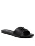 Calvin Klein Jeans Papucs Flat Sandal Hw Lth YW0YW00543 Fekete - Pepit.hu