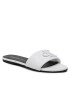 Calvin Klein Jeans Papucs Flat Sandal Slide Hw YW0YW00952 Fehér - Pepit.hu