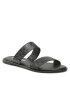 Calvin Klein Jeans Papucs Flat Sandal Twostraps Em Pa-Pl YW0YW00141 Fekete - Pepit.hu