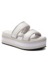 Calvin Klein Jeans Papucs Flatform Sandal Twostraps YW0YW00561 Fehér - Pepit.hu