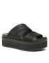 Calvin Klein Jeans Papucs Flatform Sandal Webbing YW0YW00966 Fekete - Pepit.hu