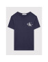 Calvin Klein Jeans Póló Chest Monogram IB0IB00612 Sötétkék Regular Fit - Pepit.hu