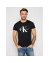 Calvin Klein Jeans Póló Core Monogram Logo J30J314314 Fekete Slim Fit - Pepit.hu