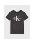 Calvin Klein Jeans Póló Monogram Logo IU0IU00267 Fekete Regular Fit - Pepit.hu