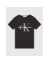 Calvin Klein Jeans Póló Unisex Monogram Logo IU0IU00267 Fekete Regular Fit - Pepit.hu