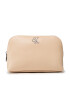 Calvin Klein Jeans Smink táska Minimal Monogram Make Up Bag K60K608403 Bézs - Pepit.hu