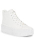 Calvin Klein Jeans Sportcipő Bold Vulc Flatf Mid Laceup Wn YW0YW01230 Fehér - Pepit.hu