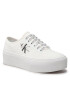 Calvin Klein Jeans Sportcipő Cupsole Flatform Laceup Low Txt YW0YW00766 Fehér - Pepit.hu