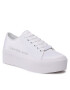 Calvin Klein Jeans Sportcipő Flatform + Cupsole Satin YW0YW00917 Fehér - Pepit.hu