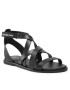 Calvin Klein Jeans Szandál Flat Sandal Strappy Lth YW0YW00547 Fekete - Pepit.hu