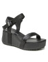 Calvin Klein Jeans Szandál Wedge Block Sandal Satin/Hw YW0YW00980 Fekete - Pepit.hu