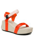 Calvin Klein Jeans Szandál Wedge Block Sandal Satin/Hw YW0YW00980 Narancssárga - Pepit.hu