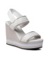 Calvin Klein Jeans Szandál Wedge Sandal Sling Pes YW0YW00572 Fehér - Pepit.hu