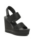 Calvin Klein Jeans Szandál Wedge Sandal Webbing YW0YW00959 Fekete - Pepit.hu