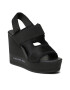 Calvin Klein Jeans Szandál Wedge Sandal Webbing YW0YW01073 Fekete - Pepit.hu